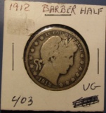 1912 BARBER HALF DOLLAR VG