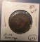 1838 HALF CENT VF (RIM DAMAGE)