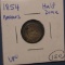 1854 ARROWS SEATED HALF DIME VF