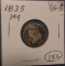 1835 BUST DIME VG-8