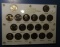 COMPLETE SET SBA DOLLARS GEM BU IN CAPITAL HOLDER
