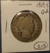 1909-S BARBER HALF DOLLAR GOOD-4