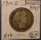 1910-S BARBER HALF DOLLAR FINE-12
