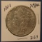 1881 MORGAN DOLLAR XF/AU