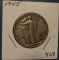 1945 WALKER HALF DDOLLAR VF/XF