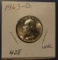 1963-D WASHINGTON QUARTER GEM BU