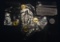 LOT OF FOUR GOLD PLATED MERCURY DIMES (4 COINS)