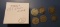 LOT OF SIX CULL THREE CENT NICKELS (6 COINS)
