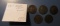 LOT OF FIVE CULL HALF CENTS (5 COINS)