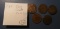 LOT OF FIVE CULL LOW GRADE TWO CENTS (5 COINS)