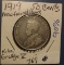 1919 90% SILVER NEW FOUNDLAND HALF DOLLAR VF