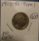 1913-D TYPE 1 BUFFALO NICKEL (NO DATE)