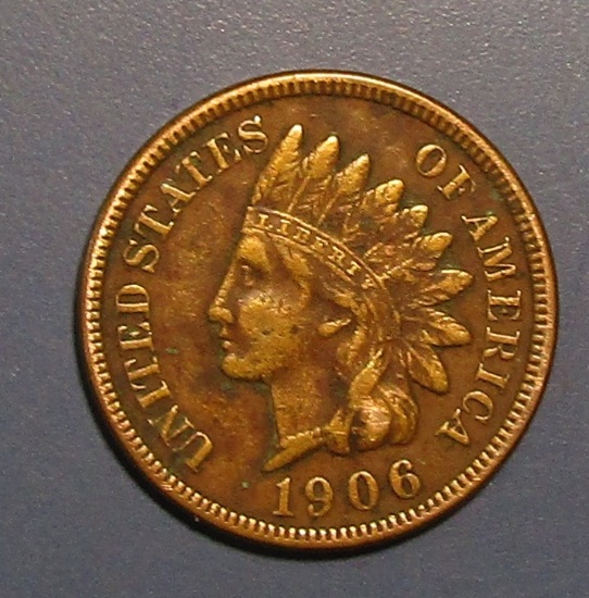 1906 INDIAN CENT XF-45