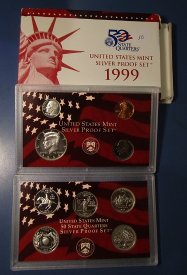 1999-S SILVER PROOF SET