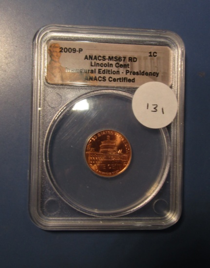 2009-P LINCOLN CENT ANACS MS-67 RED