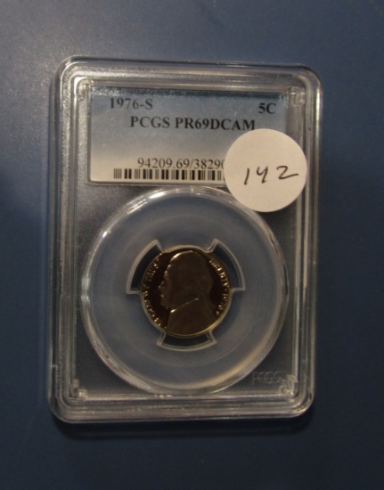1976-S JEFFERSON NICKEL PCGS PF-69 DEEP CAMEO