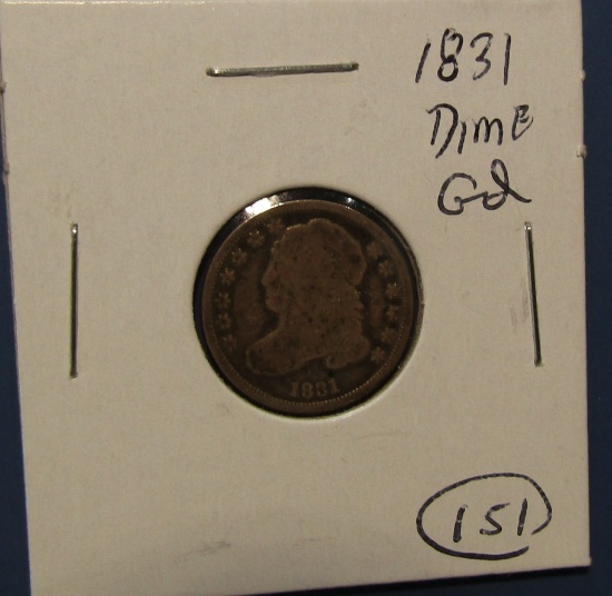 1831 BUST DIME GOOD-4