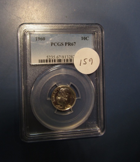 1960 ROOSEVELT DIME PCGS PROOF-67
