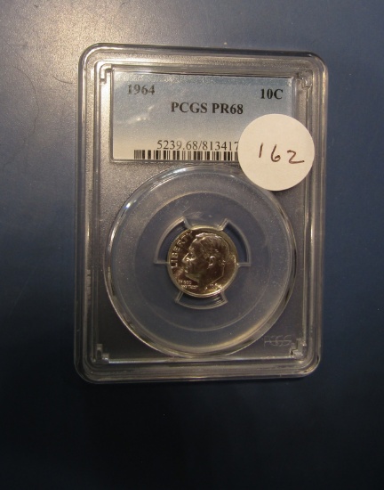 1964 ROOSEVELT DIME PCGS PROOF-68