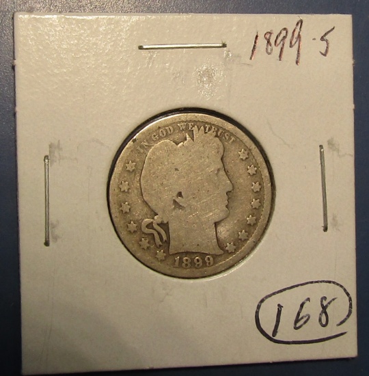 1899-S BARBER QUARTER AG-3