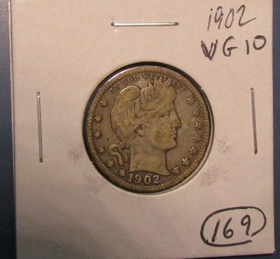 1902 BARBER QUARTER VG-10