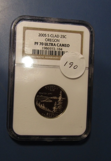 2005-S CLAD OREGON STATE QUARTER NGC PF-70 ULTRA CAMEO