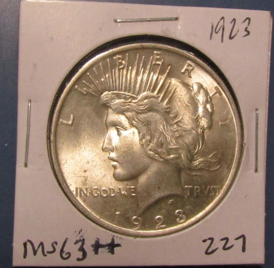 1923 PEACE DOLLAR MS-63++