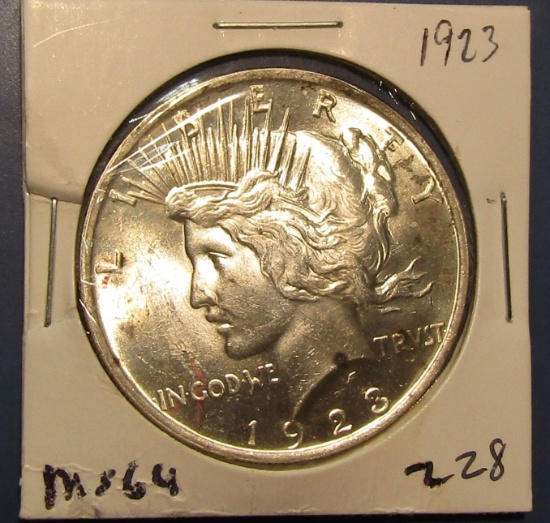 1923 PEACE DOLLAR MS-64