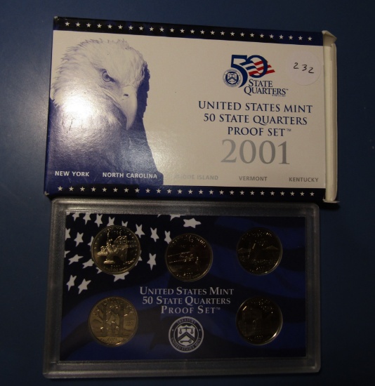 2001 STATE QUARTER PROOF SET