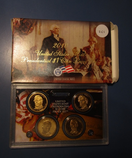 2010 PRESIDENTIAL DOLLAR COIN PROOF SET