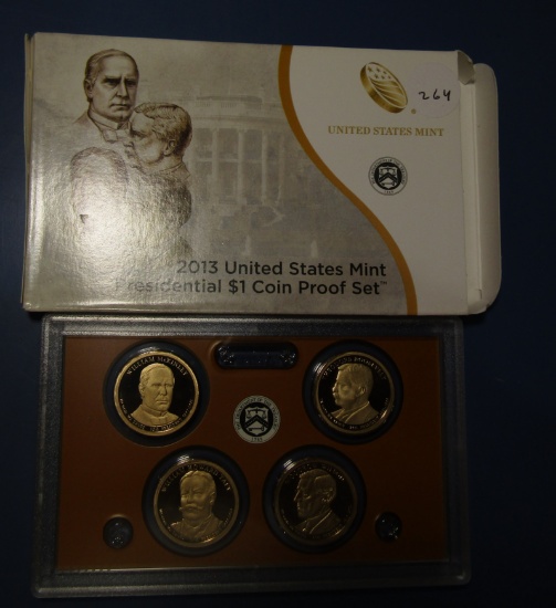 2013 PRESIDENTIAL DOLLAR COIN PROOF SET