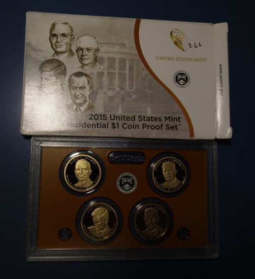 2015 PRESIDENTIAL DOLLAR COIN PROOF SET