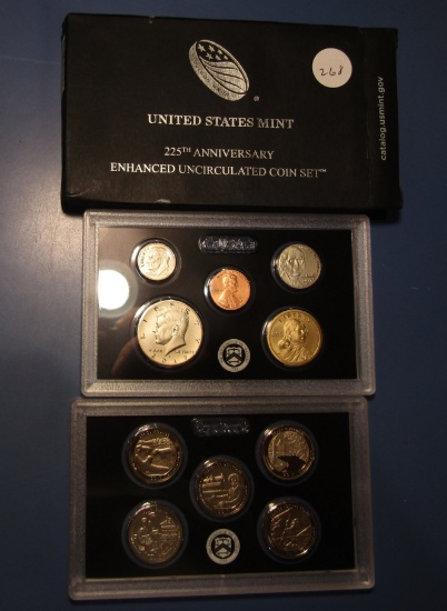 2017 225TH ANNIV. ENHANCED UNC COIN SET IN BOX