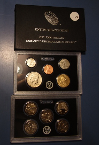 2017 225TH ANNIV. ENHANCED UNC COIN SET IN BOX