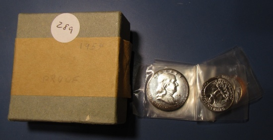 1954 PROOF SET IN BOX