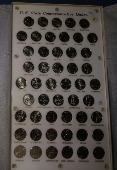 50 P MINT STATE QUARTER SET GEM UNC IN CAPITOL CUSTOM HOLDER