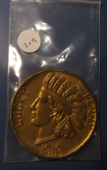 1919 LUCKY PENNY WASH. DC SOUVENIR MEDAL