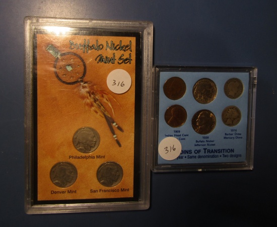 LOT OF TWO MISC. COIN SETS (2 PIECES)