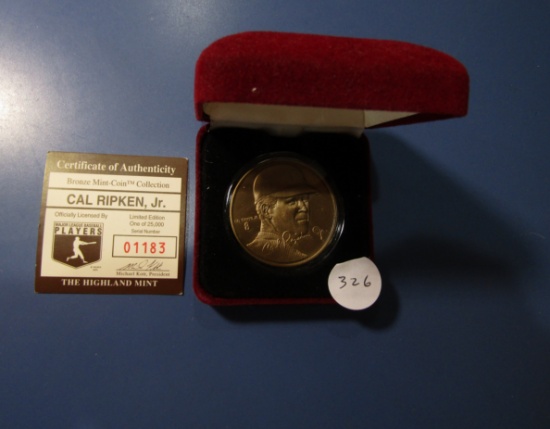 CAL RIPKEN, JR. BRONZE MEDAL IN BOX