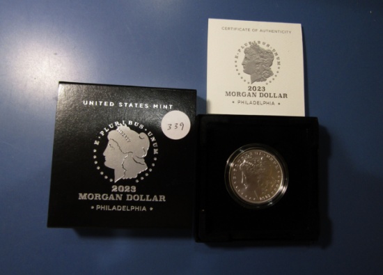 2023-P .999 SILVER MORGAN DOLLAR UNC IN BOX
