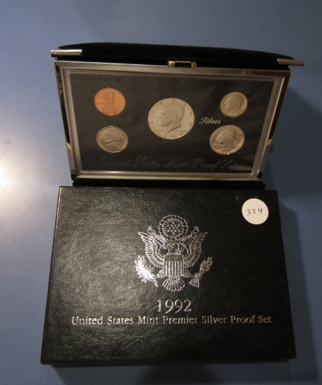 1992 PREMIER SILVER PROOF SET IN BOX