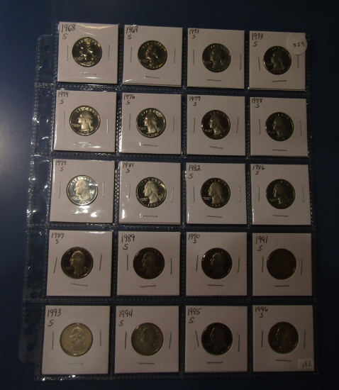 LOT OF TWENTY PROOF CLAD WASHINGTON QUARTERS (20 COINS)