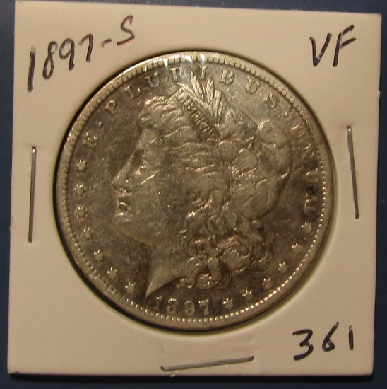 1897-S MORGAN DOLLAR VF