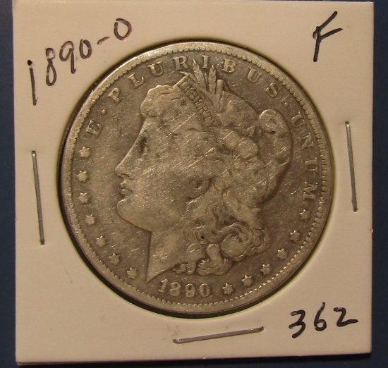 1890-O MORGAN DOLLAR FINE