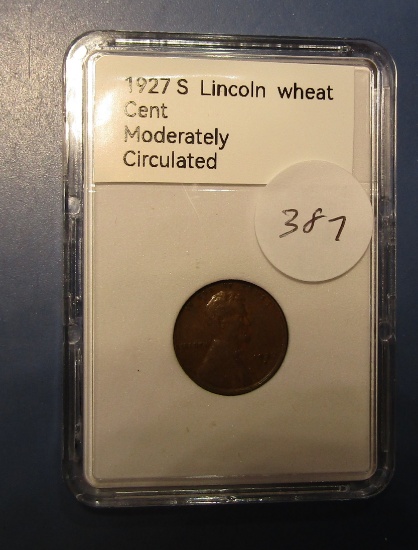 1927-S LINCOLN CENT F/VF