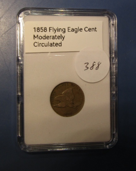 1858-LL FLYING EAGLE CENT VG