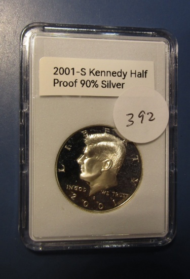 2001-S KENNEDY HALF DOLLAR SILVER GEM PROOF