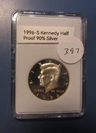 1996-S KENNEDY HALF DOLLAR SILVER GEM PROOF