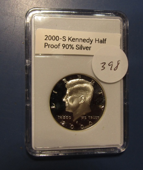 2000-S KENNEDY HALF DOLLAR SILVER GEM PROOF