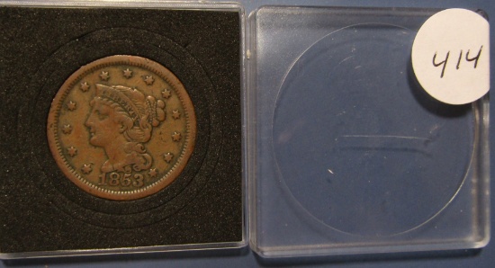 1853 LARGE CENT VF